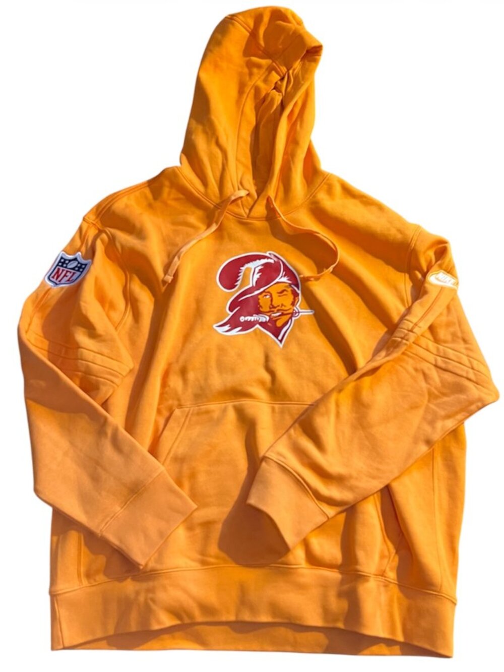 NWOT Nike x NFL Tampa Bay Buccaneer's Orange Vintage Logo Hoodie